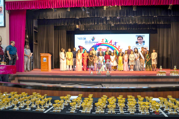 Bahrain Keraleeya Samajam (BKS) staged the grand finale of its annual cultural programme, Devji BKS GCC Kalotsavam 2026, yesterday, marking the end of the festival. The glittering event, held at its premises in Segaiya, featured Indian Ambassador Vinod Jacob as chief guest and included an award ceremony for winners of individual and group competitions. Around 800 participants across age groups took part in this year’s edition. In a first, Kalotsavam introduced the Special GCC Championship award this year, which was presented to Iris Elma Liju from Saudi Arabia. Gayathri Sudheer was crowned Kalathilakam, Samvruth Satheesh won the Kalaprathibha title, and Nehal Nibin was named Balathilakam. Above, the winners with the ambassador and BKS officials at the event.